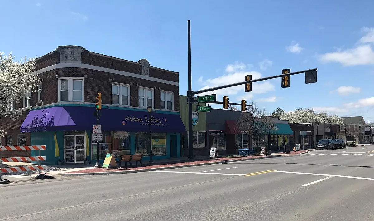 Downtown Berkley on 12 Mile Road.